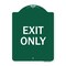 Signmission Designer Series Sign-Exit Only, Green & White Aluminum Sign, 18" H, 24" L, GW-1824-24034 A-DES-GW-1824-24034 - alternate 1